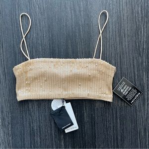 NWT Retrofete Nude Vaani Bra Top - Size Small